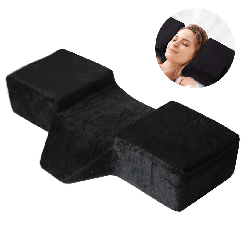 Black Compact Memory Foam Knee Pillow for Eyelash Client – Pure