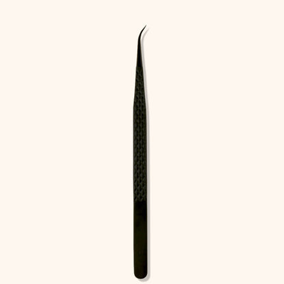 SLB-05 Curved Fiber Tip Tweezers（Black） - SENSELASHES