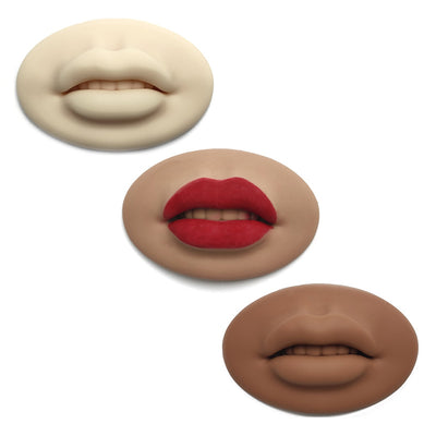 3D Lips Practice Silicone Skin Permanent Makeup Fake Skin Lips - SENSELASHES