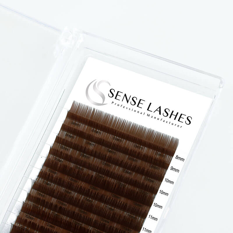 0.07MM Black Brown Volume Eyelash Extensions - SENSELASHES