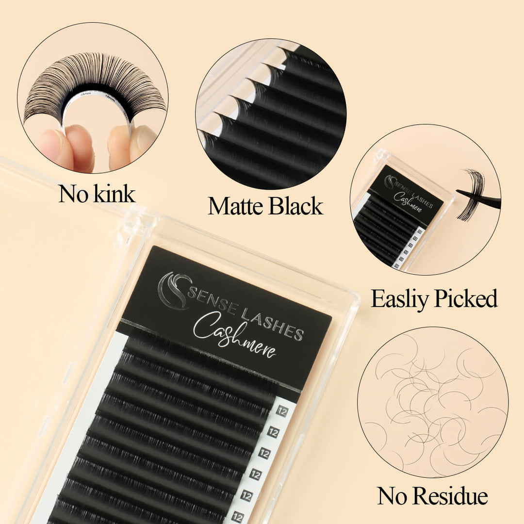 0.03MM Cashmere Premium Mega Volume Eyelash Extensions