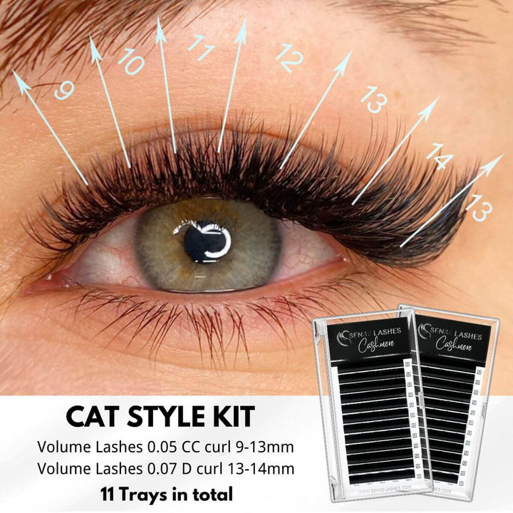 Cat Eye Lash Extensions Kit