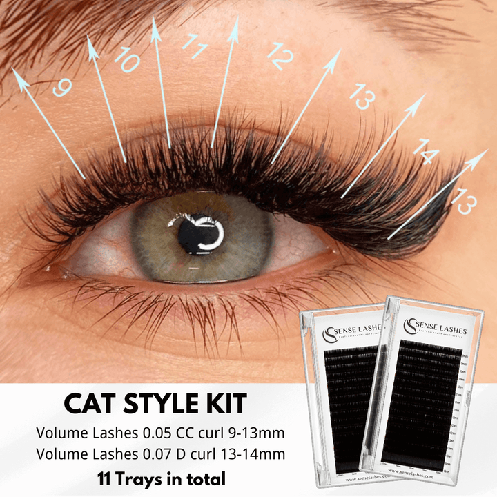 Cat Eye Lash Extensions Kit