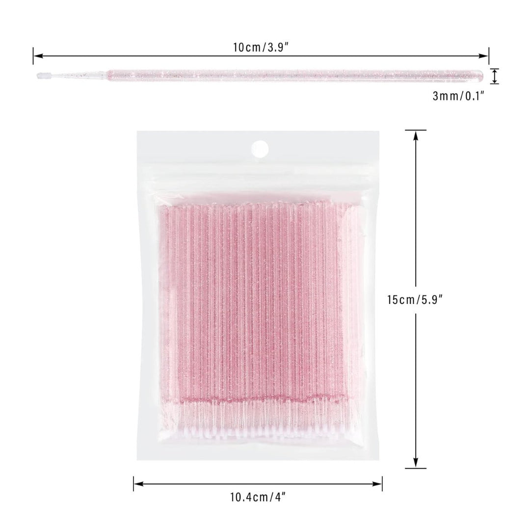 Crystal Disposable Micro Cotton Swab Brush - SENSELASHES