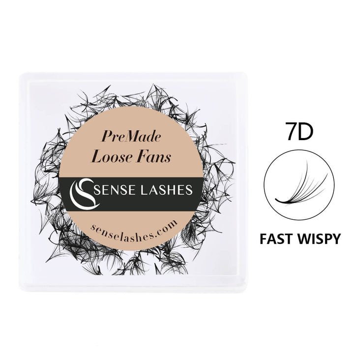 Fast Wispy - 7D Premade Volume Loose Fans Pointy Base(500 Fans)