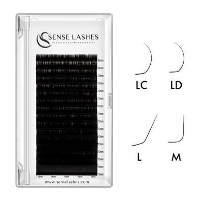 L / M / LC / LD Curl Eyelash Extensions - SENSELASHES