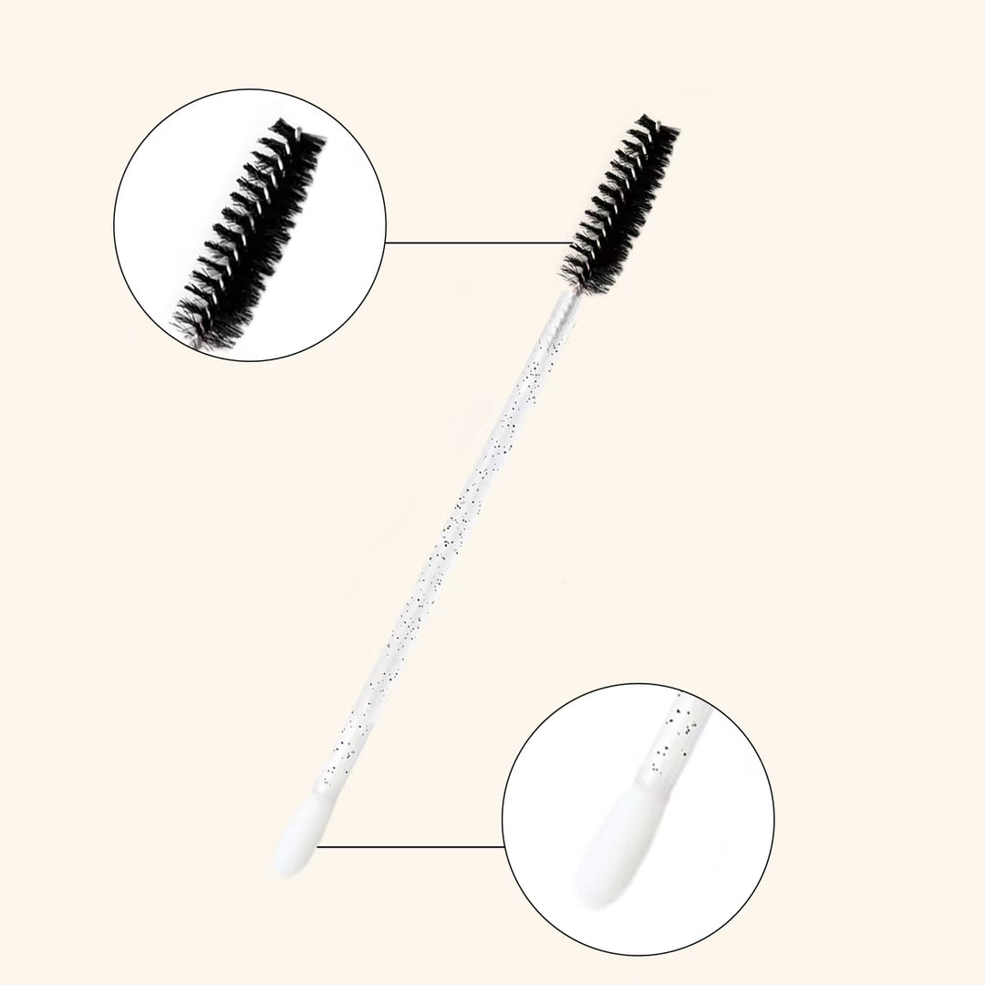 Lip Wand & Lashes Brush Duo For Eyelash Extensions