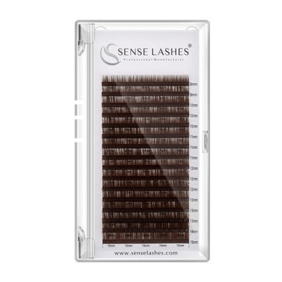 Wholesale Middle Brown Lashes Extension 0.07mm