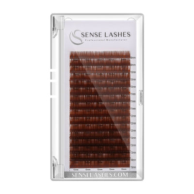 Wholesale Middle Brown Lashes Extension 0.07mm