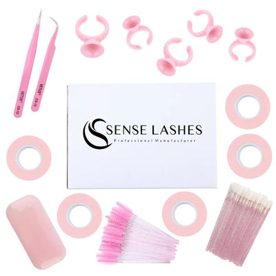Pink Lash Accessories Kit - SENSELASHES