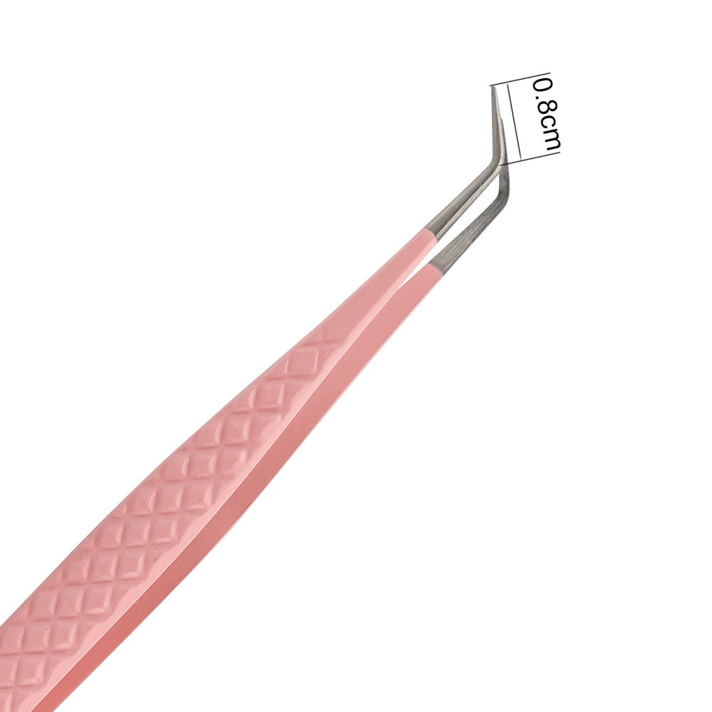 PINK-07 Straight Sharp Pointed Tweezer - SENSELASHES