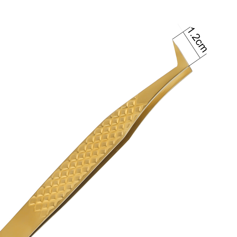 GSL-03 GOLD TWEEZERS FOR EYELASH EXTENSION - SENSELASHES