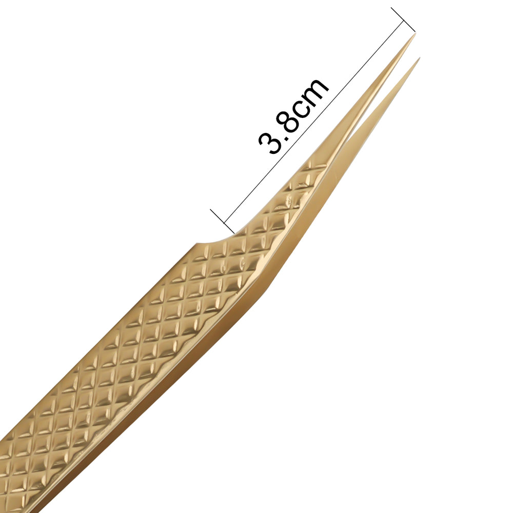 GSL-05 GOLD TWEEZERS FOR EYELASH EXTENSION - SENSELASHES