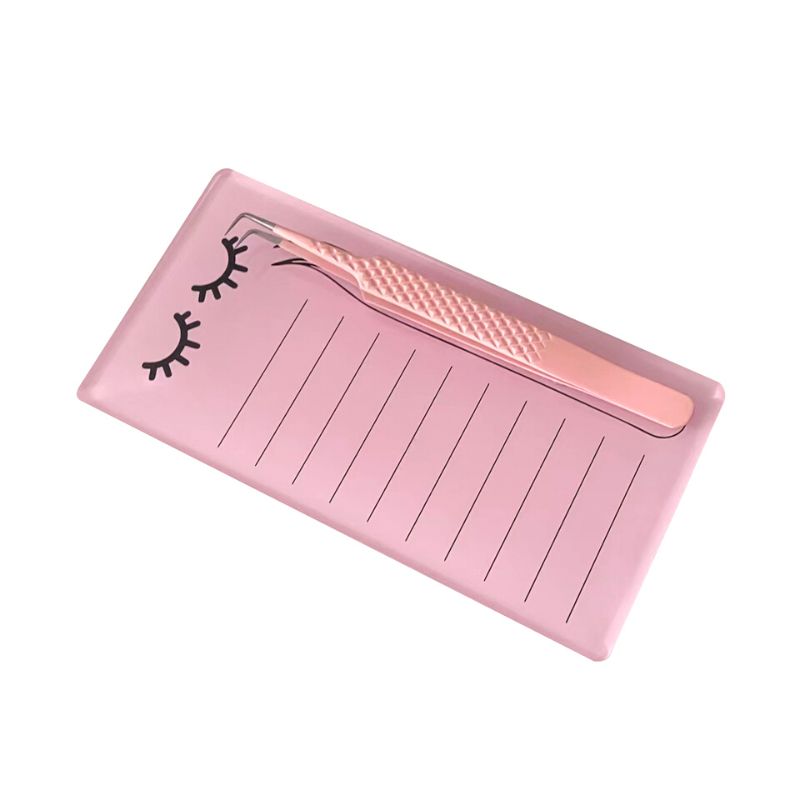 Pink Magnetic Acrylic Lash Tile for Eyelash Extensions - SENSELASHES