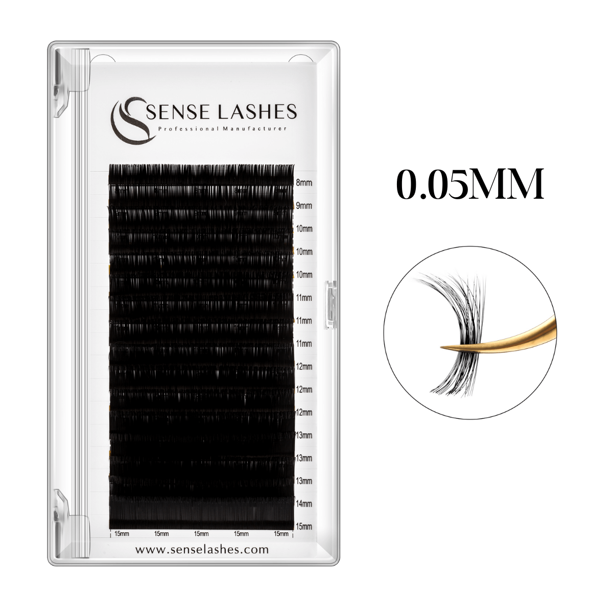 WHOLESALE 0.05MM PREMIUM LASH EXTENSIONS SENSELASHES